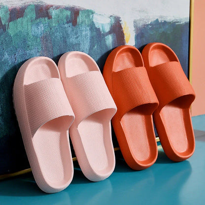 Women's premium EVA slippers in various colors and sizes, featuring soft, cushioned soles and durable non-slip design.