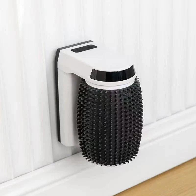 Premium Self-Grooming Cat Corner Scratcher with Soft Brushes for Gentle Grooming and Furniture Protection
