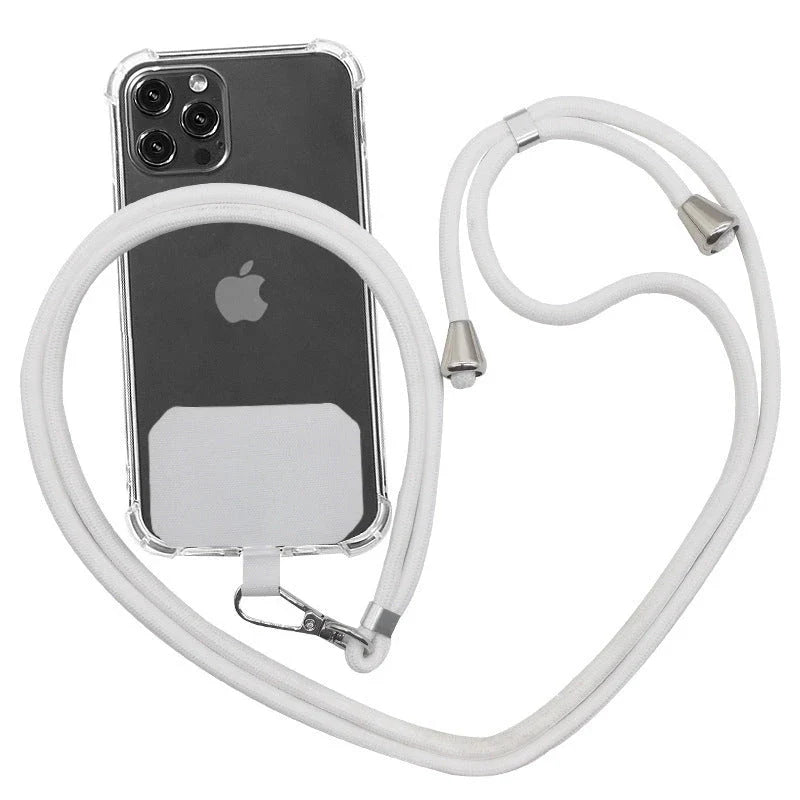 Secure and stylish phone lanyard with versatile wearing options, reinforced metal hardware, and durable, skin-friendly materials