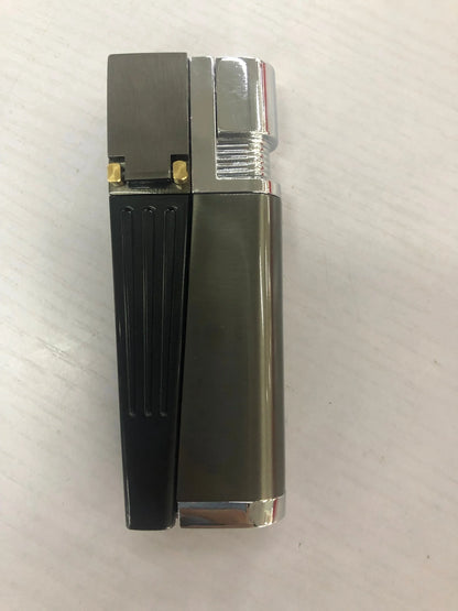 Foldable metal pipe lighter with stash compartment - eco-friendly smoking gadget