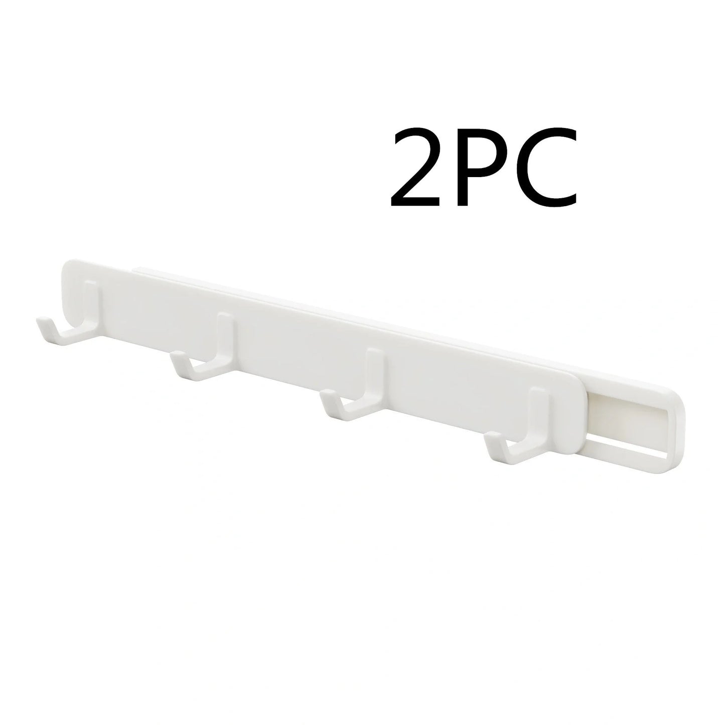 Four-row gap hook for kitchen and bathroom storage, no drill installation