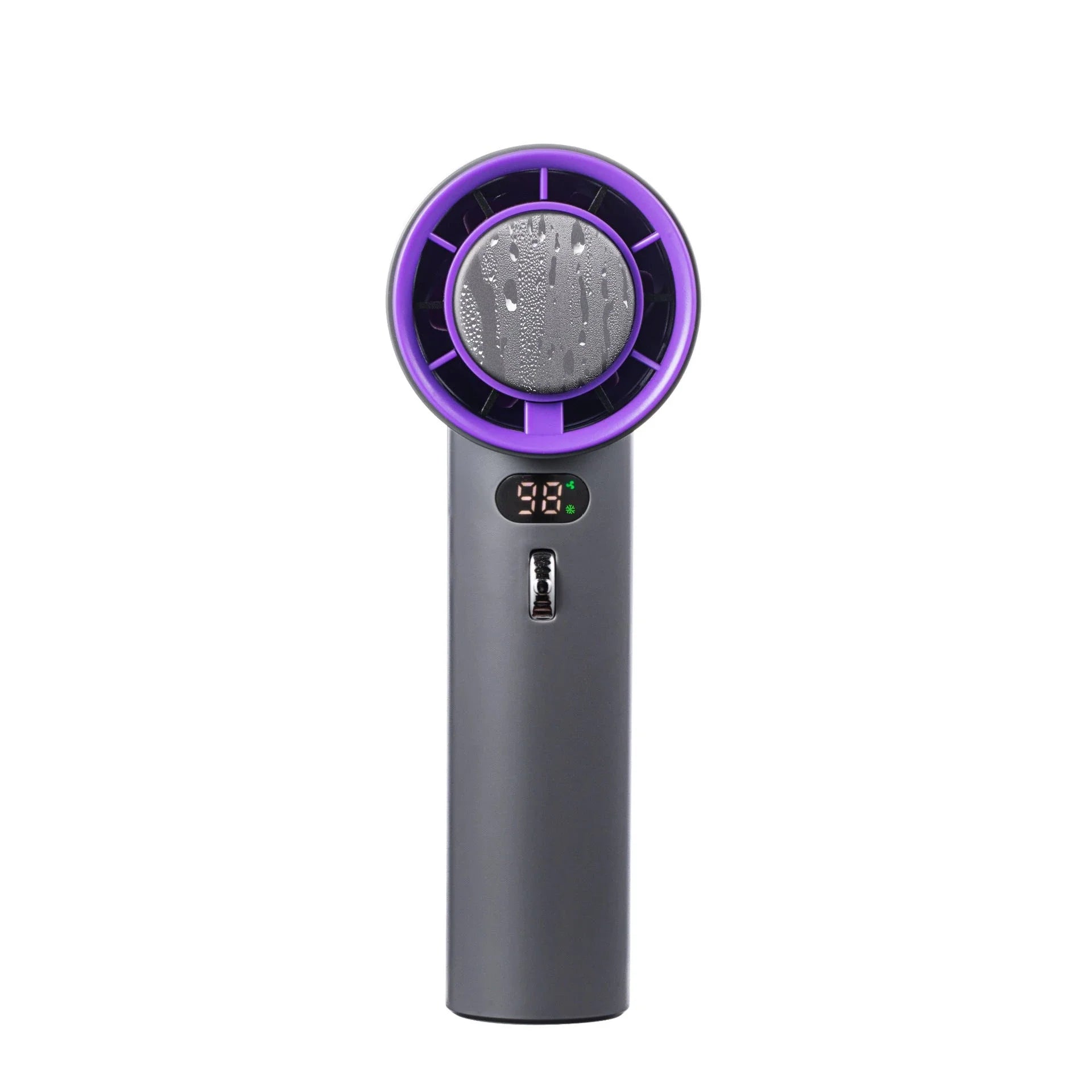 Powerful handheld cooling fan with adjustable wind speeds, long-lasting 3000mAh battery, and semiconductor refrigeration technology