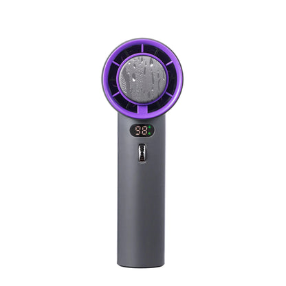 Powerful handheld cooling fan with adjustable wind speeds, long-lasting 3000mAh battery, and semiconductor refrigeration technology