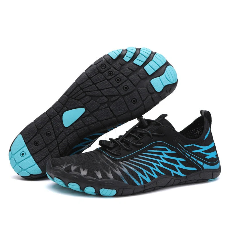 Smmer Water Shoes with non-slip rubber sole and mesh upper in various colours