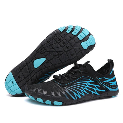 Smmer Water Shoes with non-slip rubber sole and mesh upper in various colours