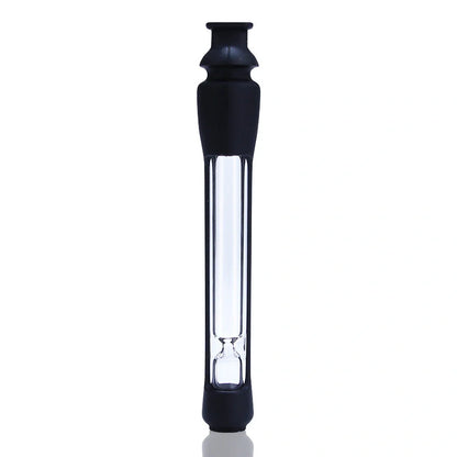Modern portable glass pipe in various colours, compact and lightweight design