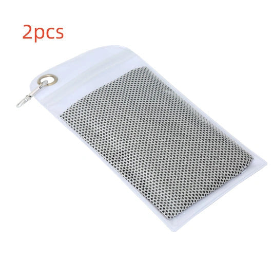 Mountaineering Cooling Towel in various vibrant colours, designed for outdoor activities and heat relief