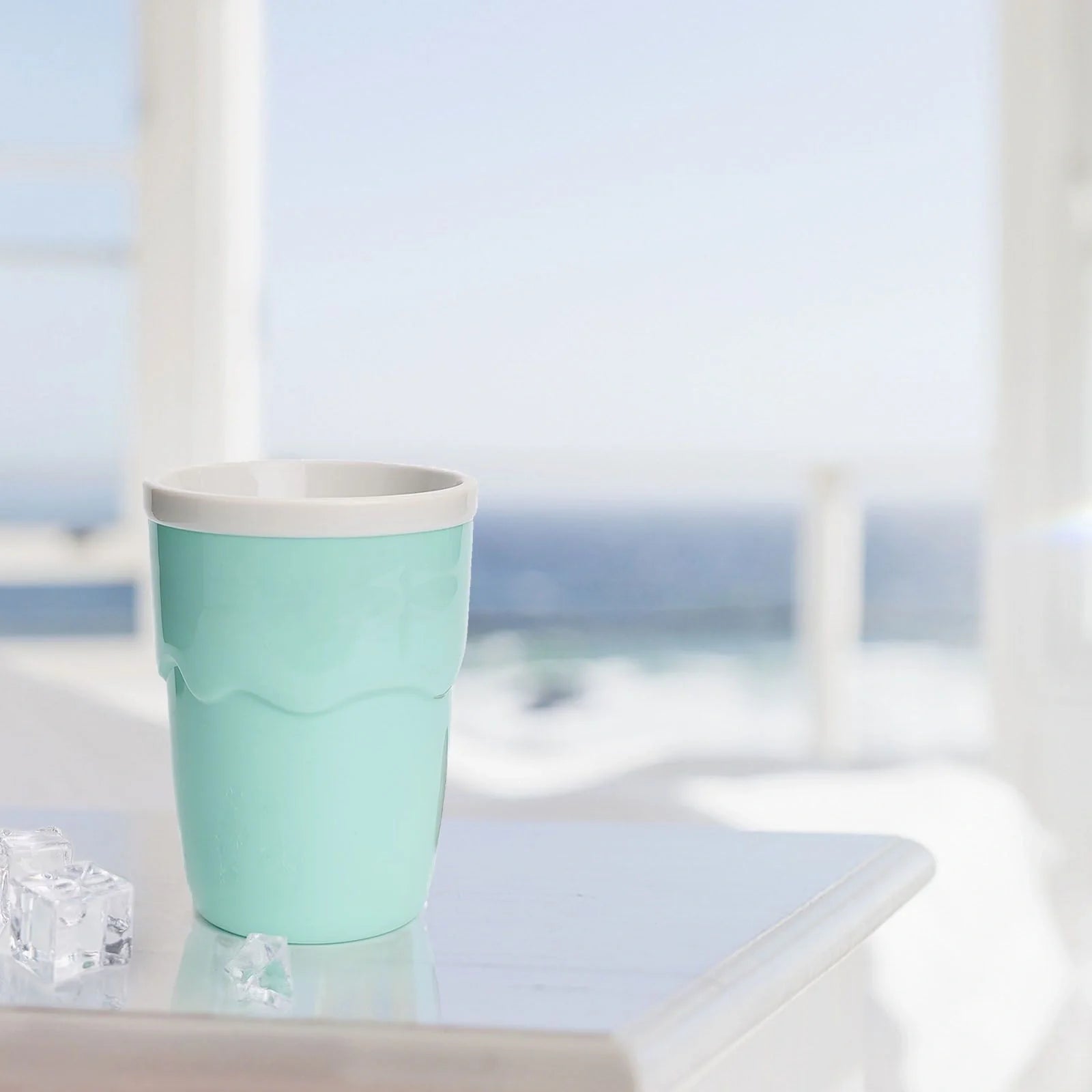 Stainless steel slushy cup for homemade ice cream and quick-freeze slushies