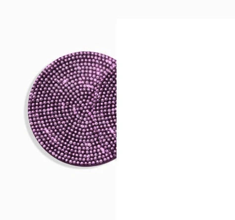 Universal anti-slip silicone cup holder insert with crystal rhinestone design for cars