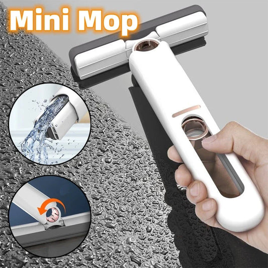 Efficient Floor Cleaning Sponge Mop with Squeeze Handle - Versatile, Eco-Friendly Cleaning Tool for Floors, Windows, and More