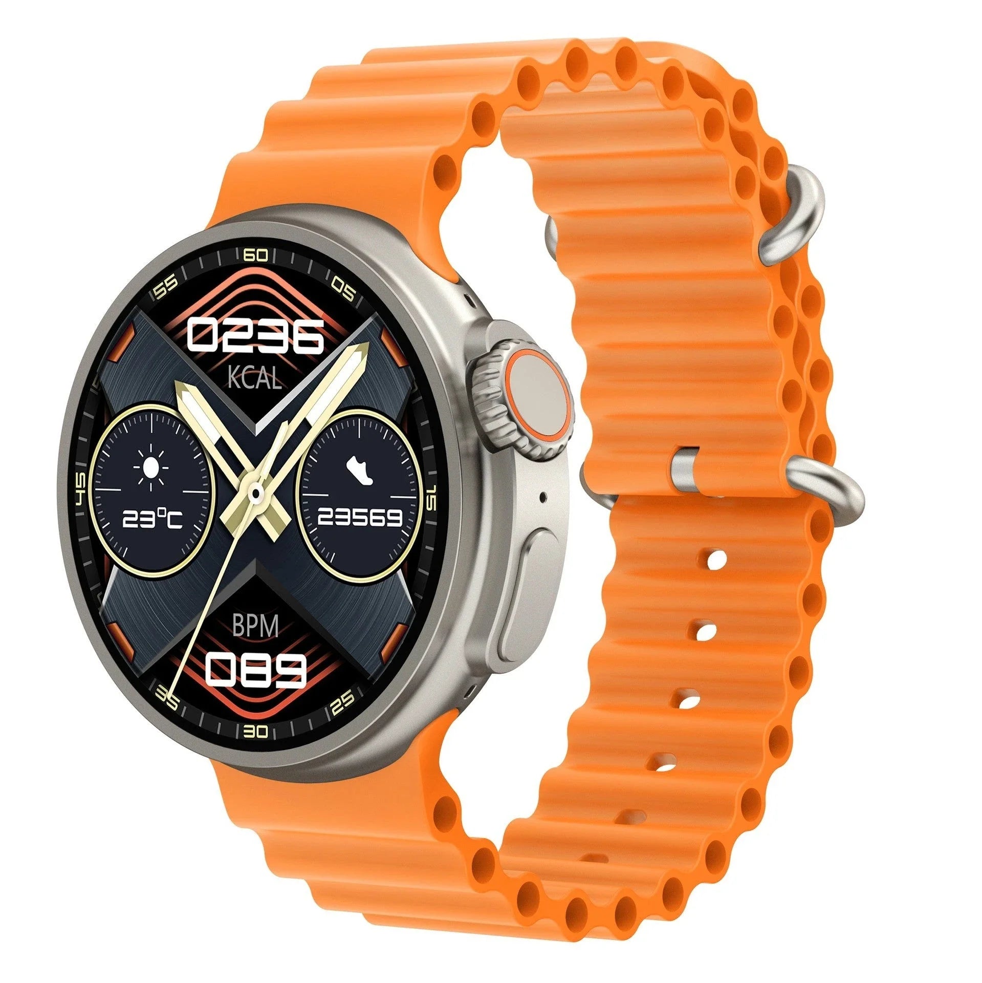 New K9 Smart Watch with 1.39-inch round screen, wireless charging, NFC payment, and comprehensive health monitoring features