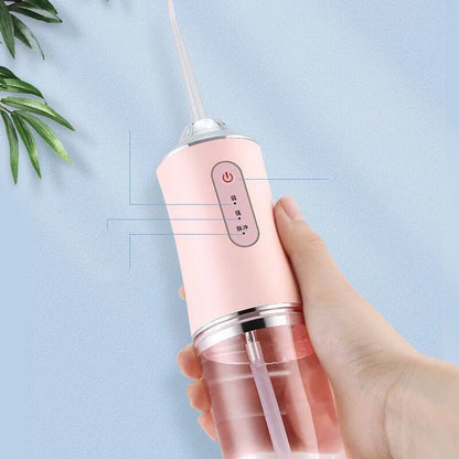 Rechargeable dental water flosser with multiple colour options and USB charging capability