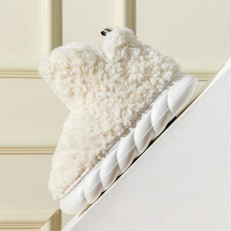 Cozy Wintertime Slippers with plush lining, waterproof heel, and variety of vibrant color options