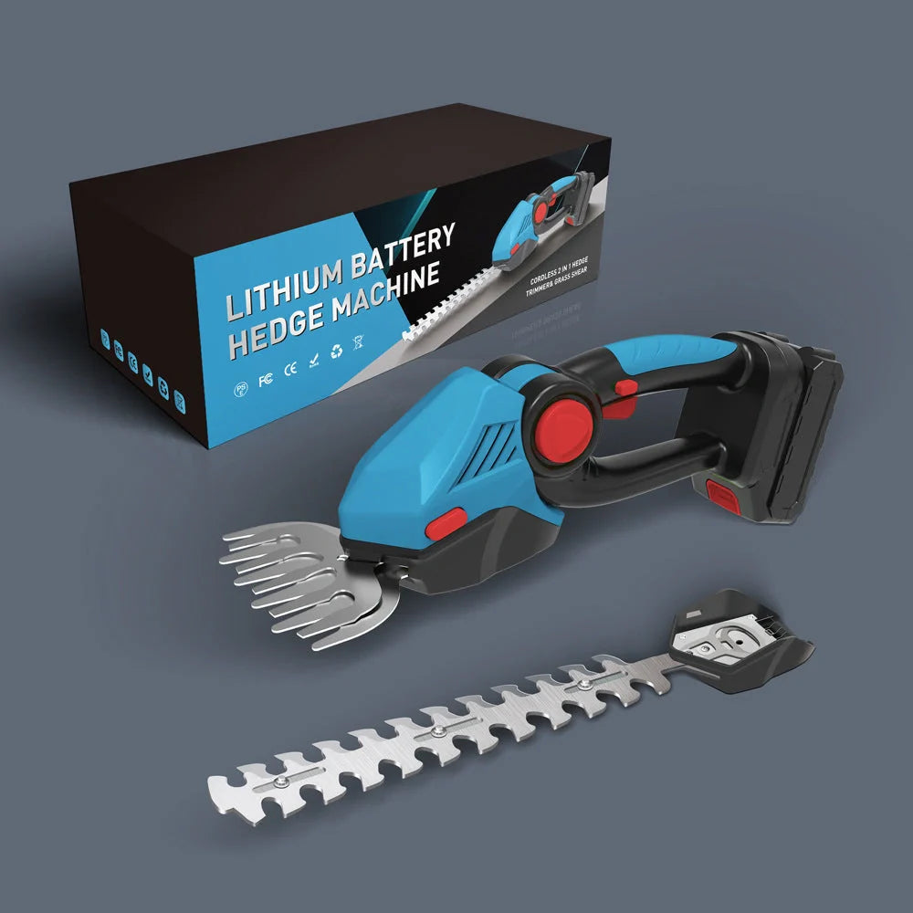 Wireless handheld electric hedge trimmer for easy garden maintenance