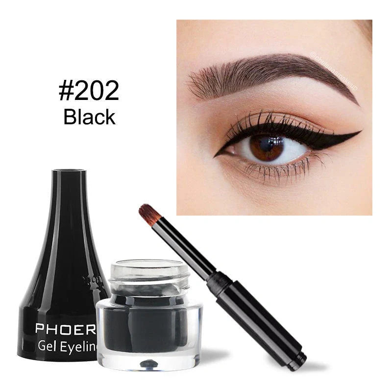 PHOERA Ten-Colour Eyeliner Set showcasing vibrant shades for creative makeup looks