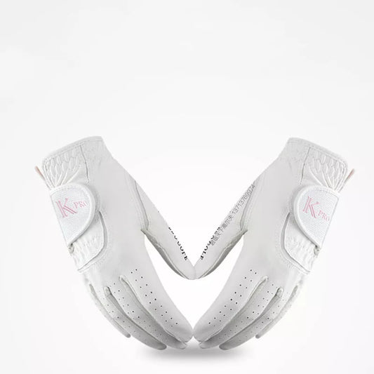Women's microfiber golf gloves with anti-skid palm and breathable design