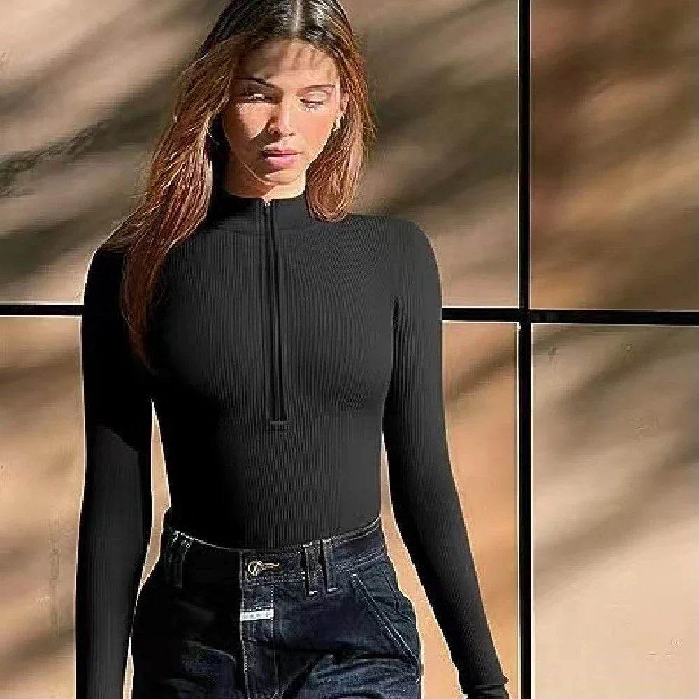 Slimming seamless long sleeve jumpsuit for women in various colors and styles
