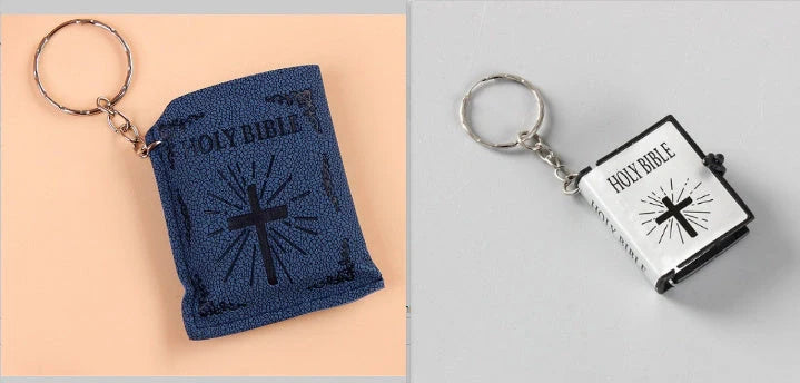 Mini Holy Bible Keychain with cross - a faith-inspired accessory for daily prayers