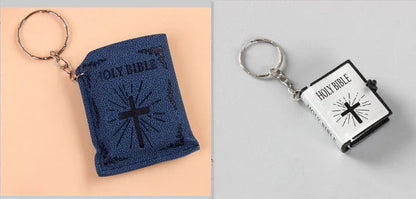 Mini Holy Bible Keychain with cross - a faith-inspired accessory for daily prayers