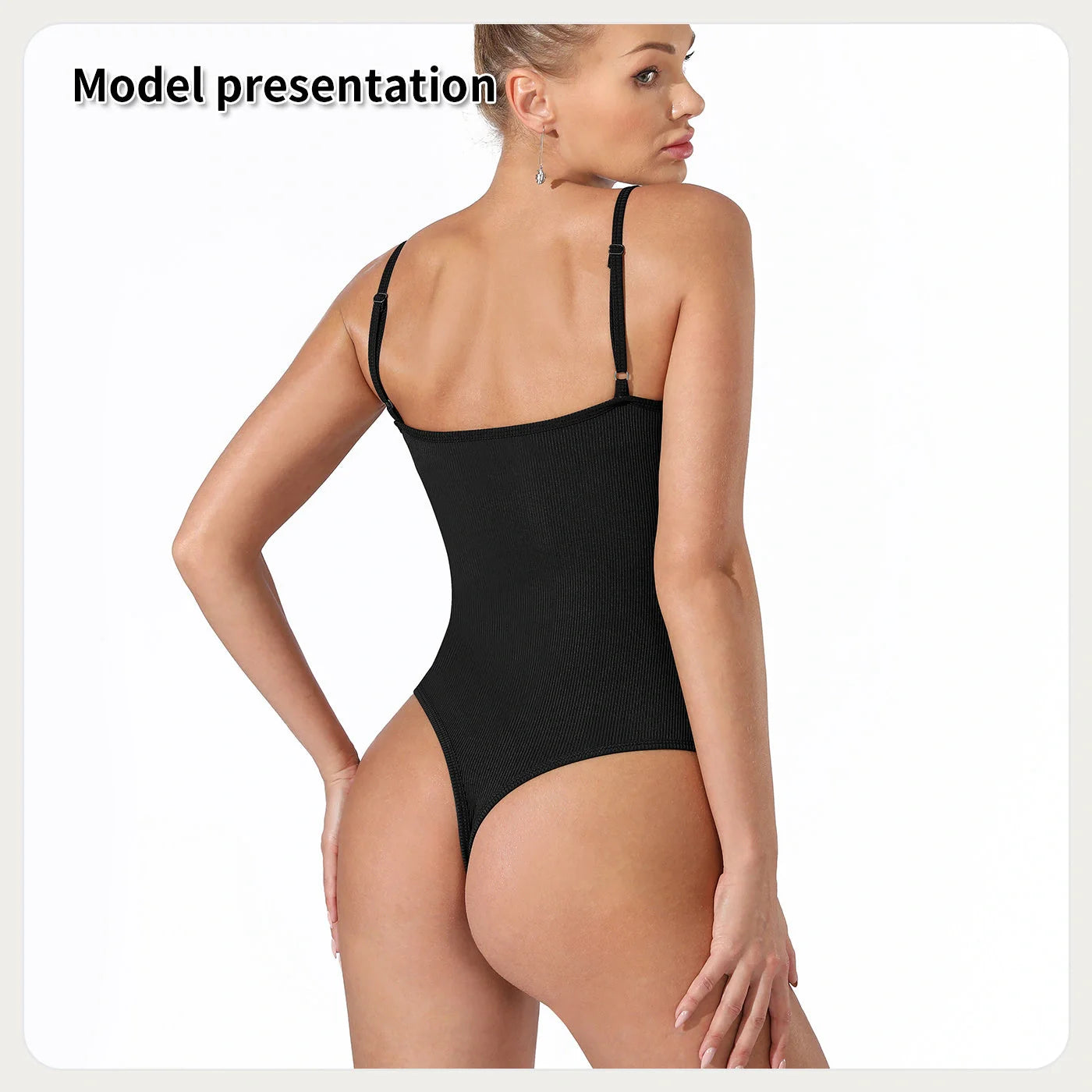 Elegant solid colour women's bodysuit, sleek and stylish design for any occasion.