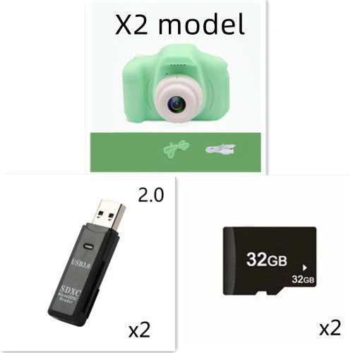 A colorful, cartoon-inspired digital camera for kids with fun filters and high-quality features