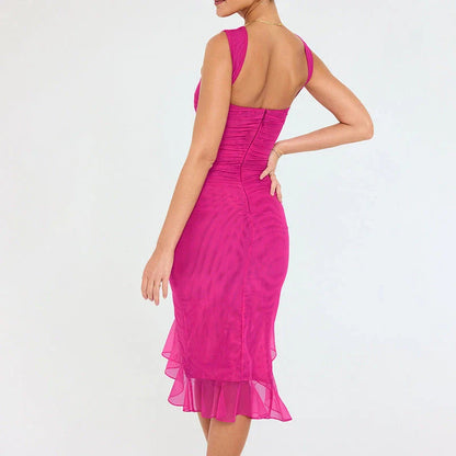 Sleeveless slim-fit mini dress in a variety of vibrant colors, perfect for summer style and comfort