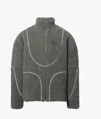 Men's stylish hooded zipper jacket with premium patchwork design in various colors