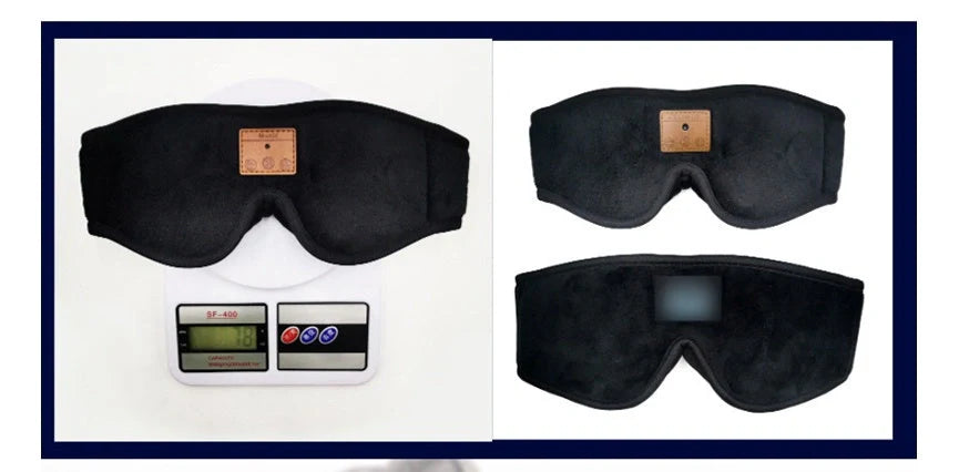 3D Bluetooth 5.0 Sleep Headphones Eyemask with ultra-thin stereo speakers and memory foam