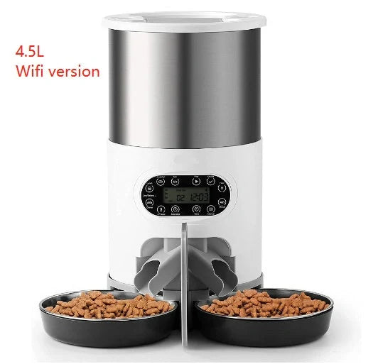 Smart APP Pet Feeder with stainless steel bowl for cats and dogs