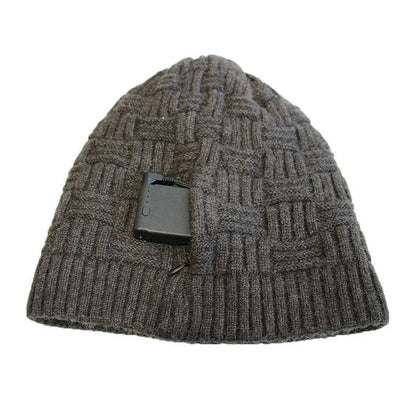 Premium Heated Unisex Fleece Hat with adjustable temperature control and USB rechargeability