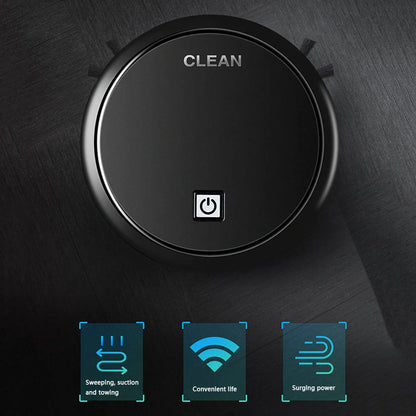 3-in-1 Robot Vacuum Cleaner with smart sensor and 1800Pa suction