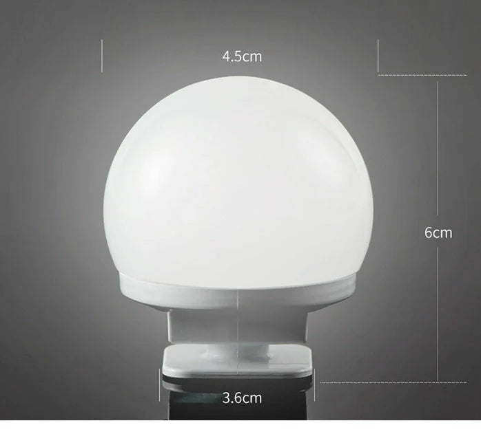 LED Makeup Mirror Light Bulb with adjustable brightness and USB connectivity