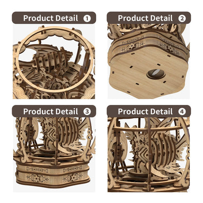 Fashion Simple Oak Oasis Shape Puzzle Toys - Educational wooden puzzle for children