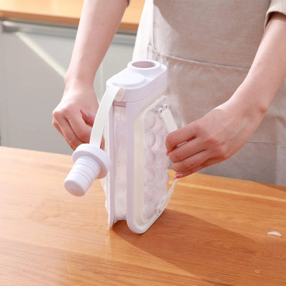 A convenient 2-in-1 kitchen gadget that creates ice balls and chills beverages, made with durable BPA-free materials for easy cleaning and odor resistance.