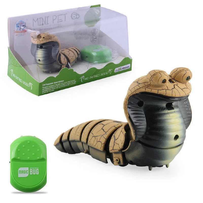 Smart Sensing Interactive Cat Toy with lifelike snake design and USB rechargeable feature