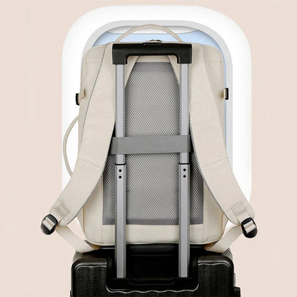 Durable and stylish travel backpack with multiple pockets, a padded laptop compartment, and versatile design for business and leisure use.