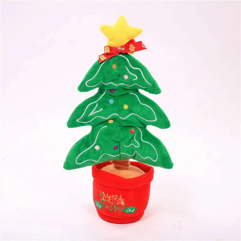 Dancing Christmas Tree Electronic Plush Toy with singing and recording features