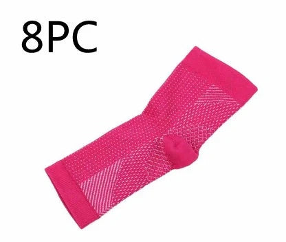 Unisex anti-fatigue compression ankle socks for sports and recovery