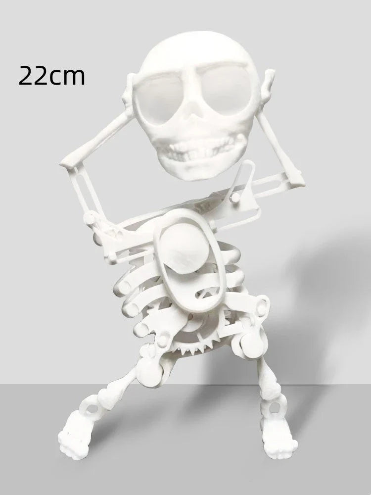 Customizable 3D Mini Skull Desktop Toy with gravity-powered motion and various color options