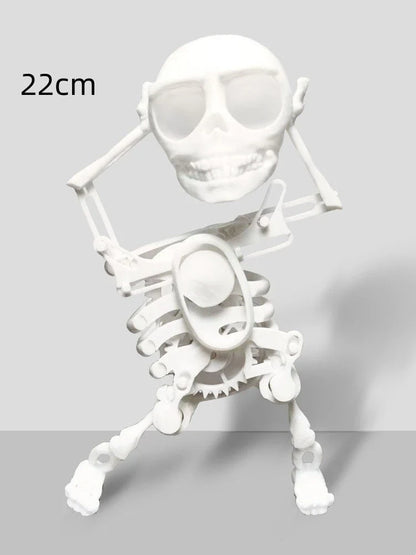 Customizable 3D Mini Skull Desktop Toy with gravity-powered motion and various color options