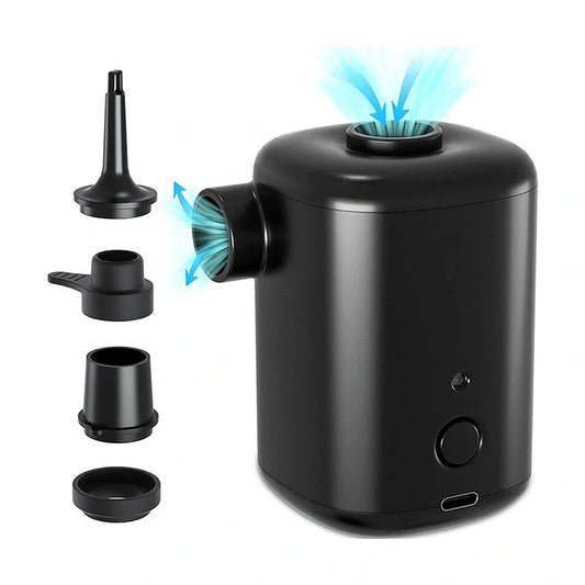 Mini electric inflator with USB charging for swimming rings and inflatables