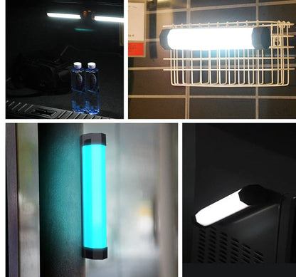 Vibrant LED photography lighting wand with wireless remote control, offering customizable color and brightness for creative lighting solutions
