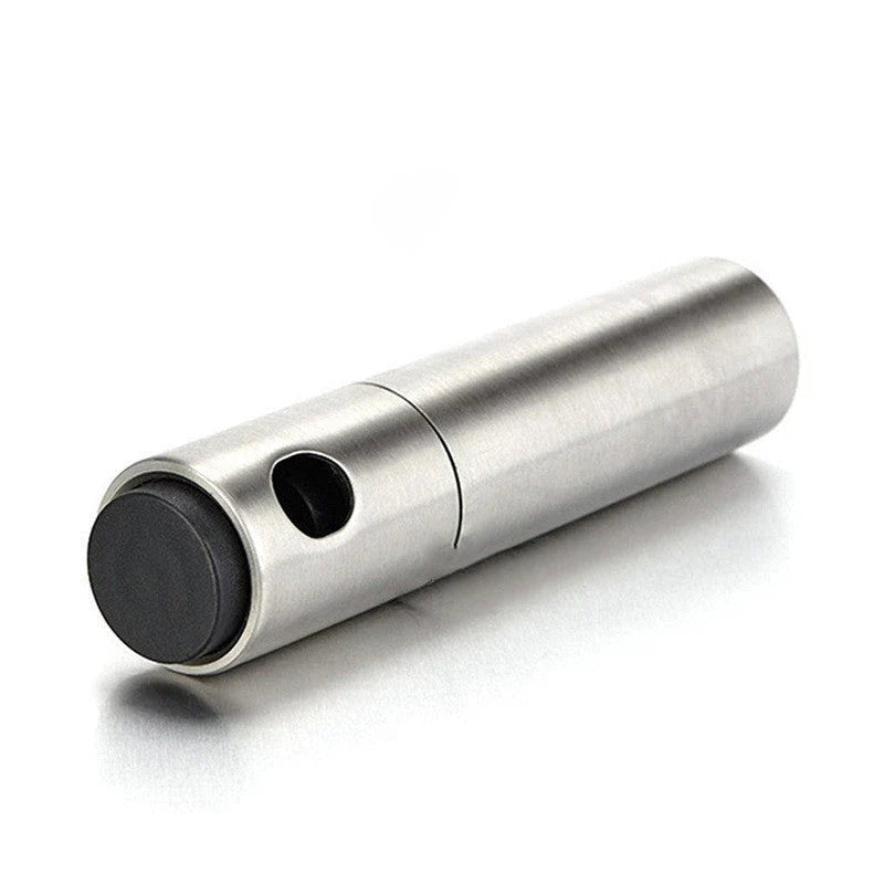 Stainless steel cooking spray oil mister for even oil distribution and controlled usage