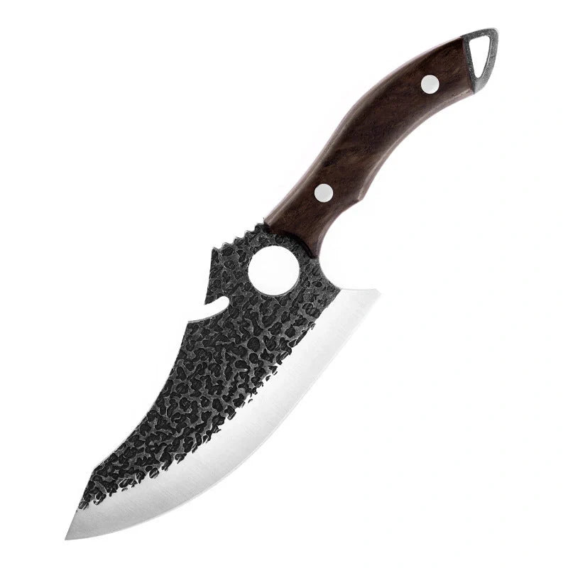 T6 Crocodile Multi-Function Kitchen Knife with forged steel blade and ergonomic handle