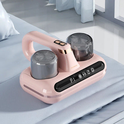 Cordless handheld mattress vacuum cleaner with powerful suction, UV sterilization, and HEPA filtration for deep cleaning beds, pillows, and home surfaces
