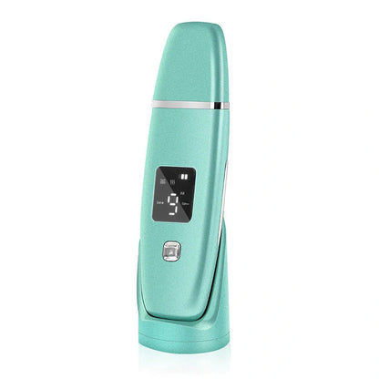 Ultrasonic Vibration Blackhead Remover with LED display and stainless steel shovel