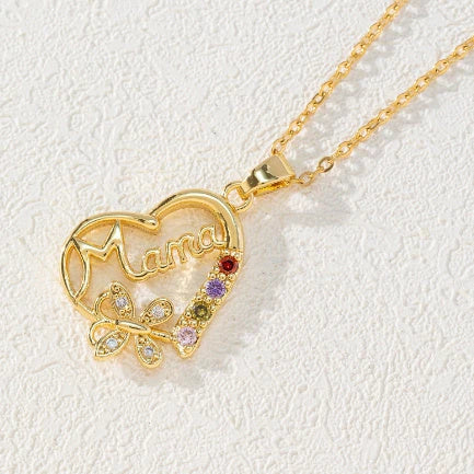 Elegant rhinestone heart-shaped ring in gold color with a dazzling array of multicolored rhinestones