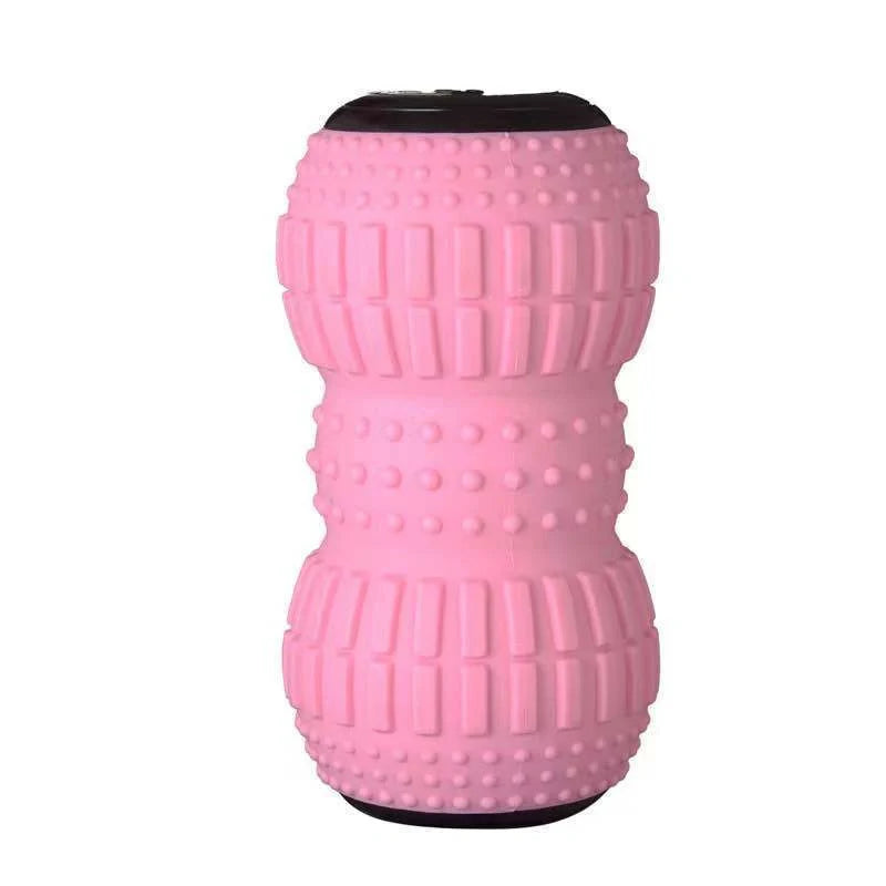 USB Charging Electric Yoga Ball in blue and pink for muscle relaxation