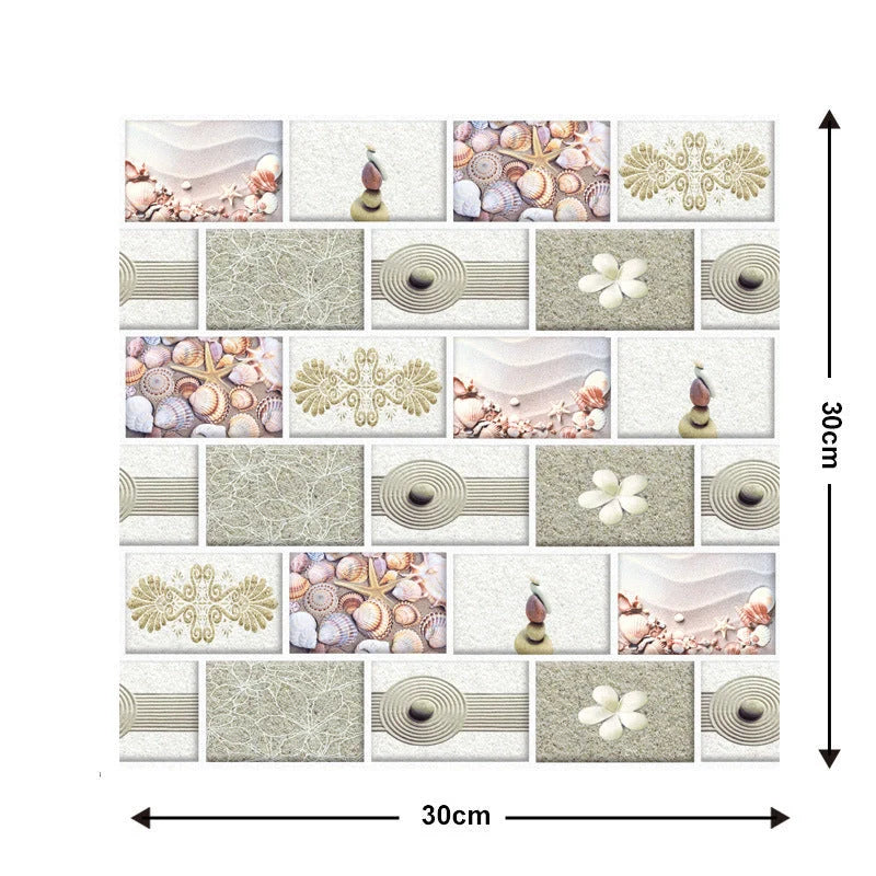 Brick texture self-adhesive wallpaper for moisture-proof home decoration