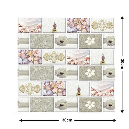 Brick texture self-adhesive wallpaper for moisture-proof home decoration